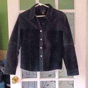 Jou Jou Skins leather jacket 1970's black women size large